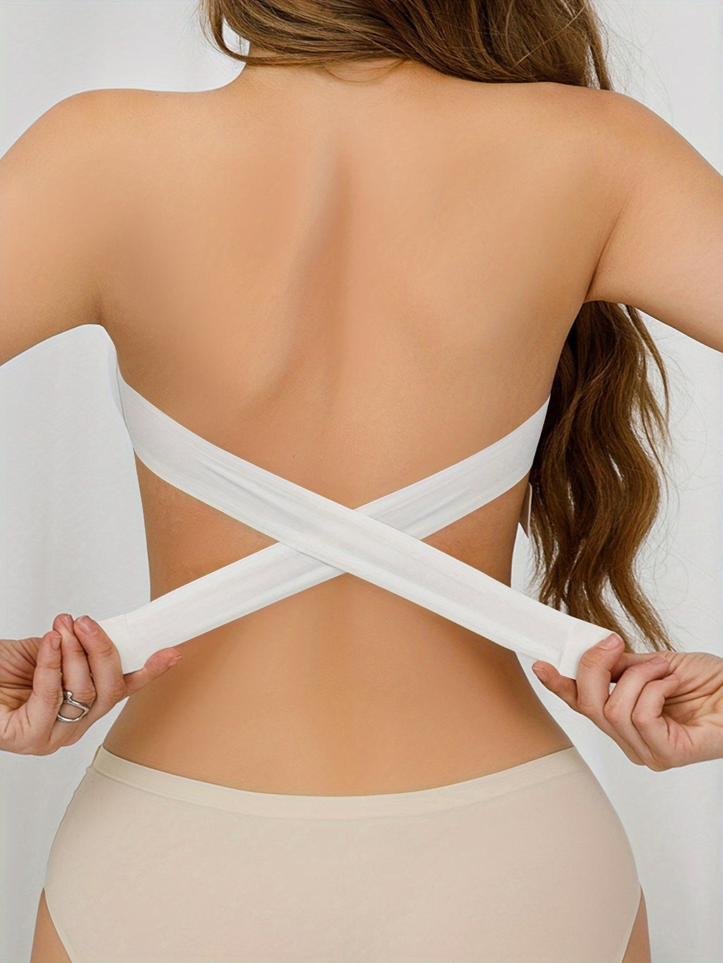 Sujetador Bandeau Invisible sin Tirantes con Cierre Lateral