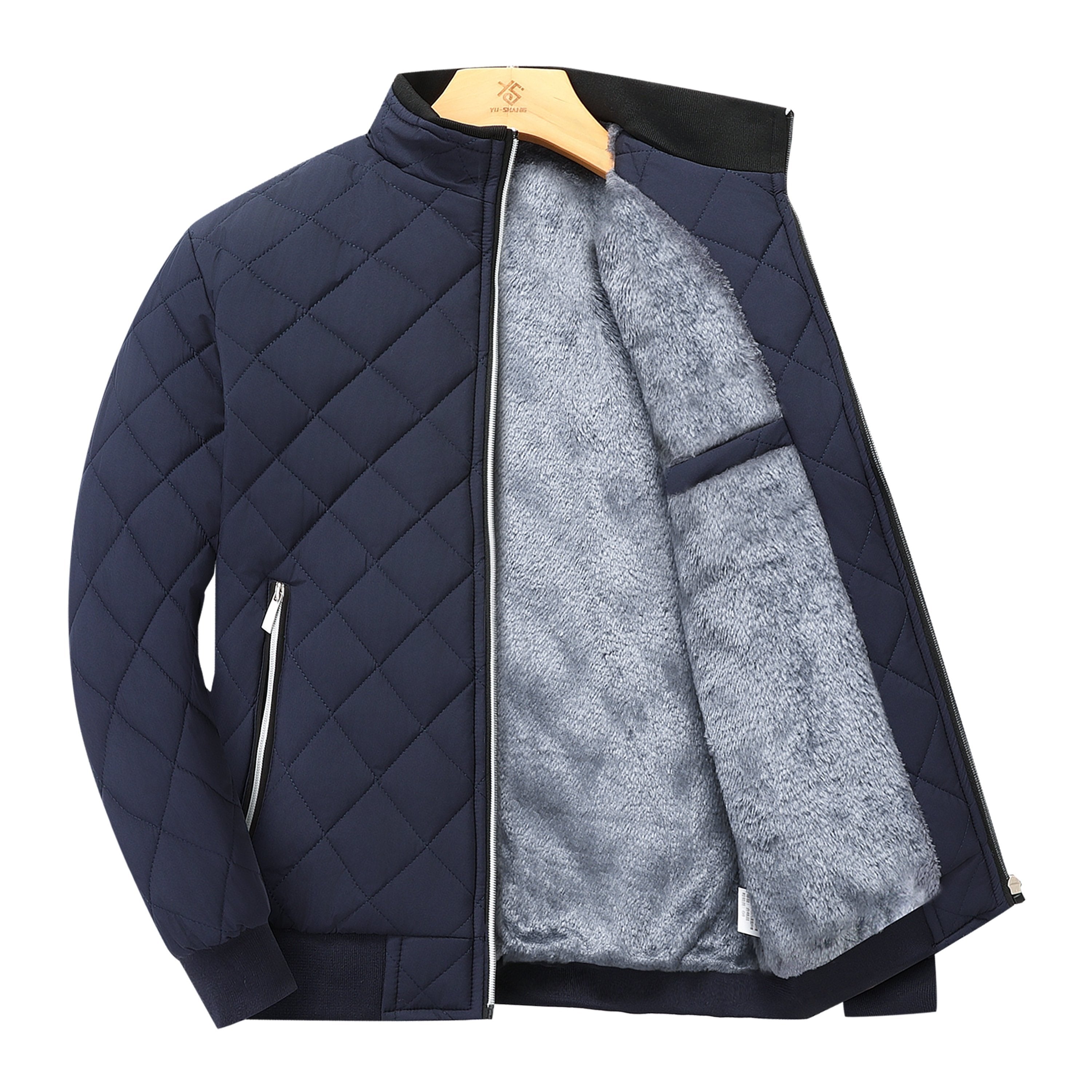 Chaqueta térmica polar forrada premium para hombre
