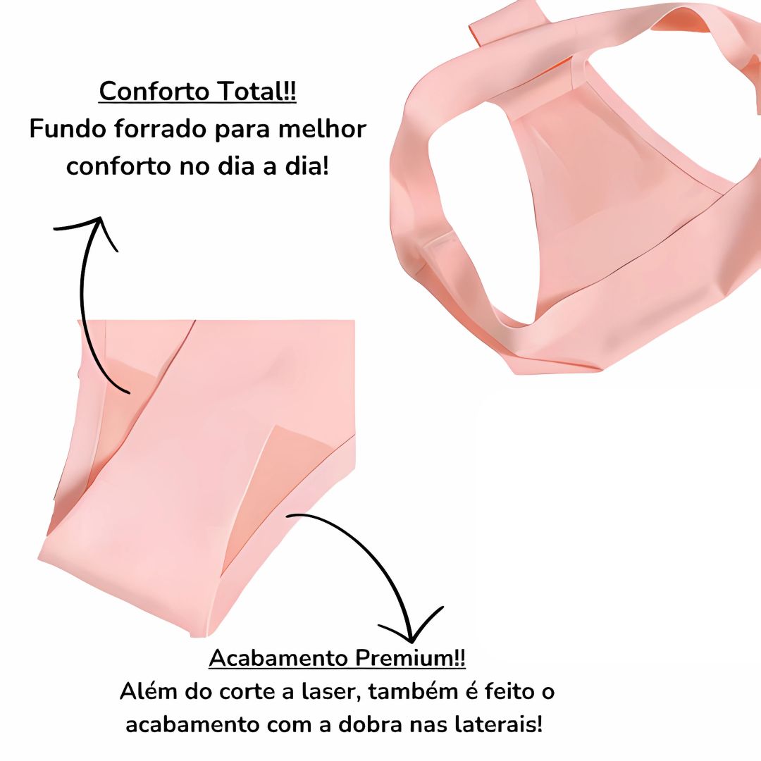 Kit de 12 tangas de hilo dental sin costuras corte láser