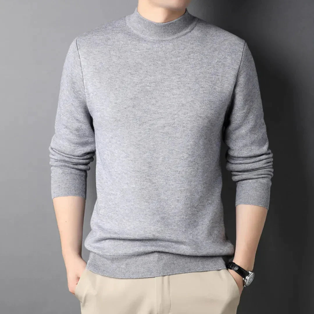 Suéter de cuello alto slim para hombre